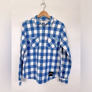 Levi’s x NFL Chargers Plaid Cowboy Snap Button Shirt Boys XL